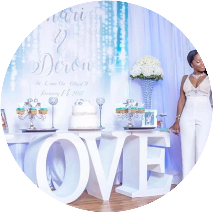 Letter table displays | custom cut to order table letters.